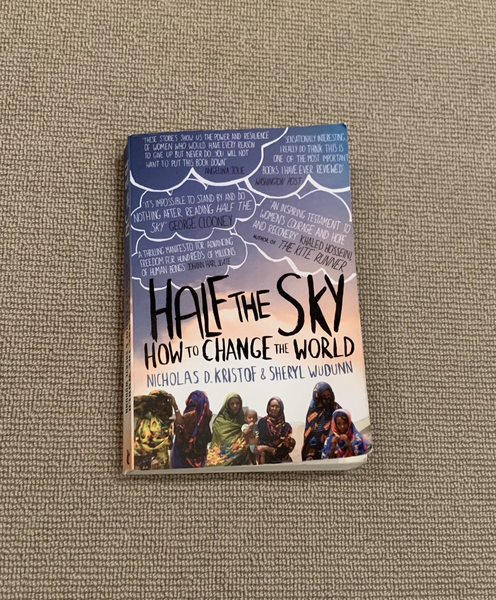 Seems I’m reading this book a full decade after it was published. I can’t believe I’ve remained uneducated for so long. Thank you <a href="/karenstacey82/">😷 Karen 🕷</a> for the recommendation. It’s life-changing #halfthesky #maternalhealth #girlseducation