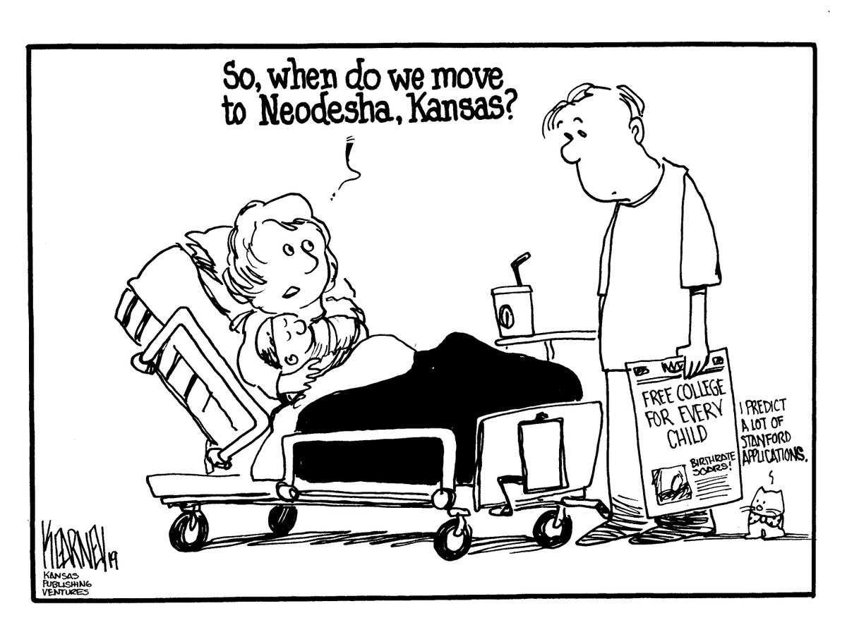 gkearney's tweet photo. College is free for kids in Neodesha, Kansas. Will more people move there now? https://t.co/pisGsw52MK
