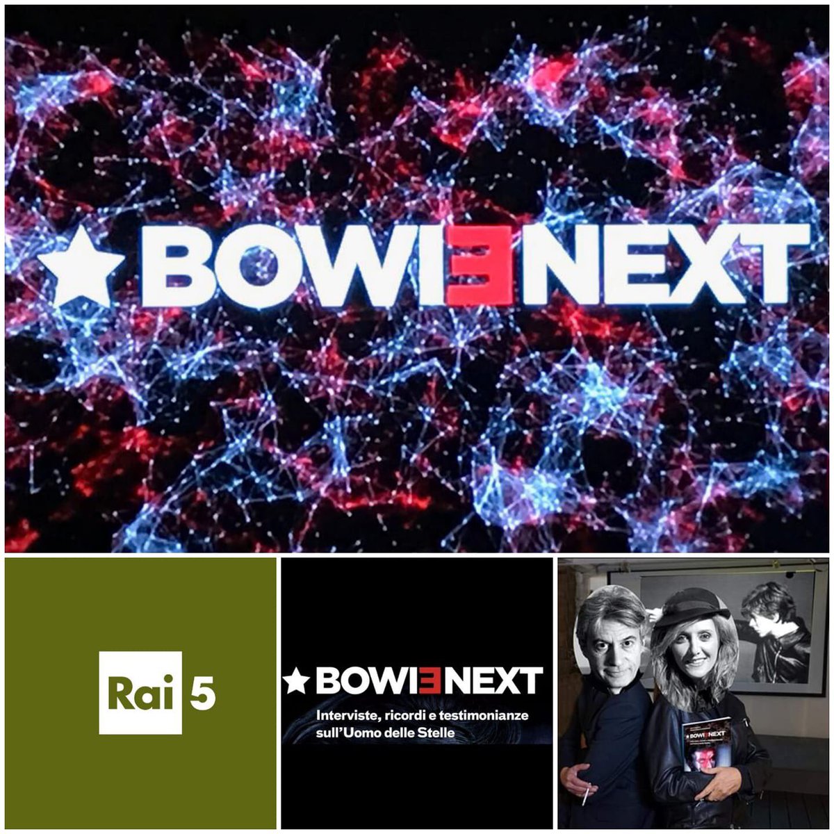 NOTIZIONA: l'8 gennaio 2020 #Rai5 rimanderà in onda alle 22.15 il docufilm di #RitaRocca #BOWIENEXT Nascita di una Galassia".