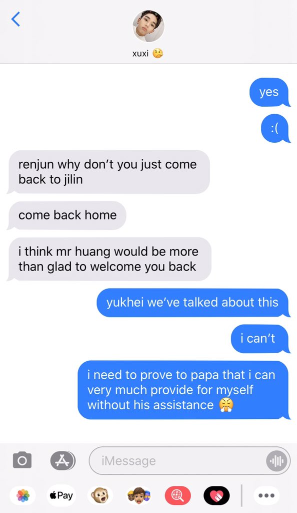 renjun texts yukhei!