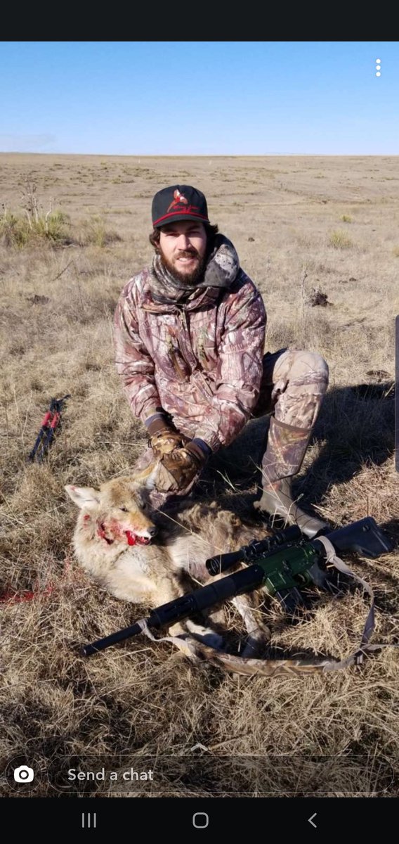 Doing a little predator control.