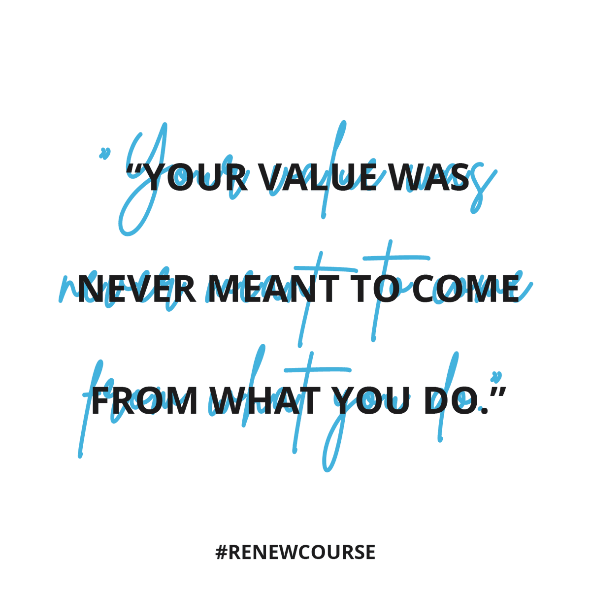 MessengerIntl's tweet photo. You are VALUABLE & LOVED simply because you are a child of God. #RenewCourse https://t.co/mSj1iknQYc