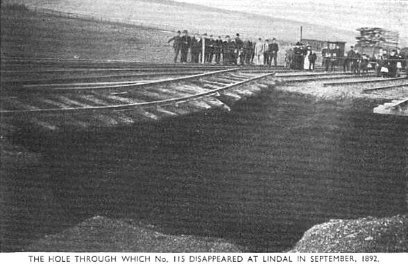 MrTimDunn's tweet image. I am in Cumbria tonight. In 1892, the ground under the railway at Lindal, Cumbria, subsided: the steam loco fell down a 200ft hole. What’s fairly well known is that it inspired a Thomas The Tank Engine story; but less well known is that 127 years later, the loco is still there
