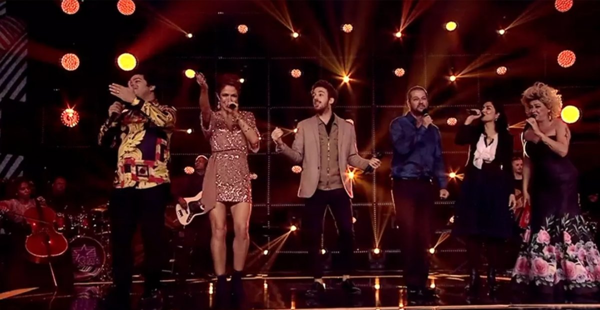 Uma vez #Popstar... Participantes voltaram ao palco com João Côrtes ➡️ glo.bo/2sk2u4F #PalcoPopstar