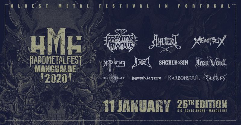 WOMetalradio's tweet photo. 26.01.20 - 26th Mangualde Hardmetalfest - Associação Cultural de Santo André, Mangualde
#Ancient #Blitzkrieg #Blood #DarkEmbrace #Godark #Infraktor #IronVoid #Karbonsoul #MangualdeHardMetalFest #PrayingMantis #SacredSin #Xentrix https://t.co/J1Treqk72c https://t.co/1pLgKTYNQC