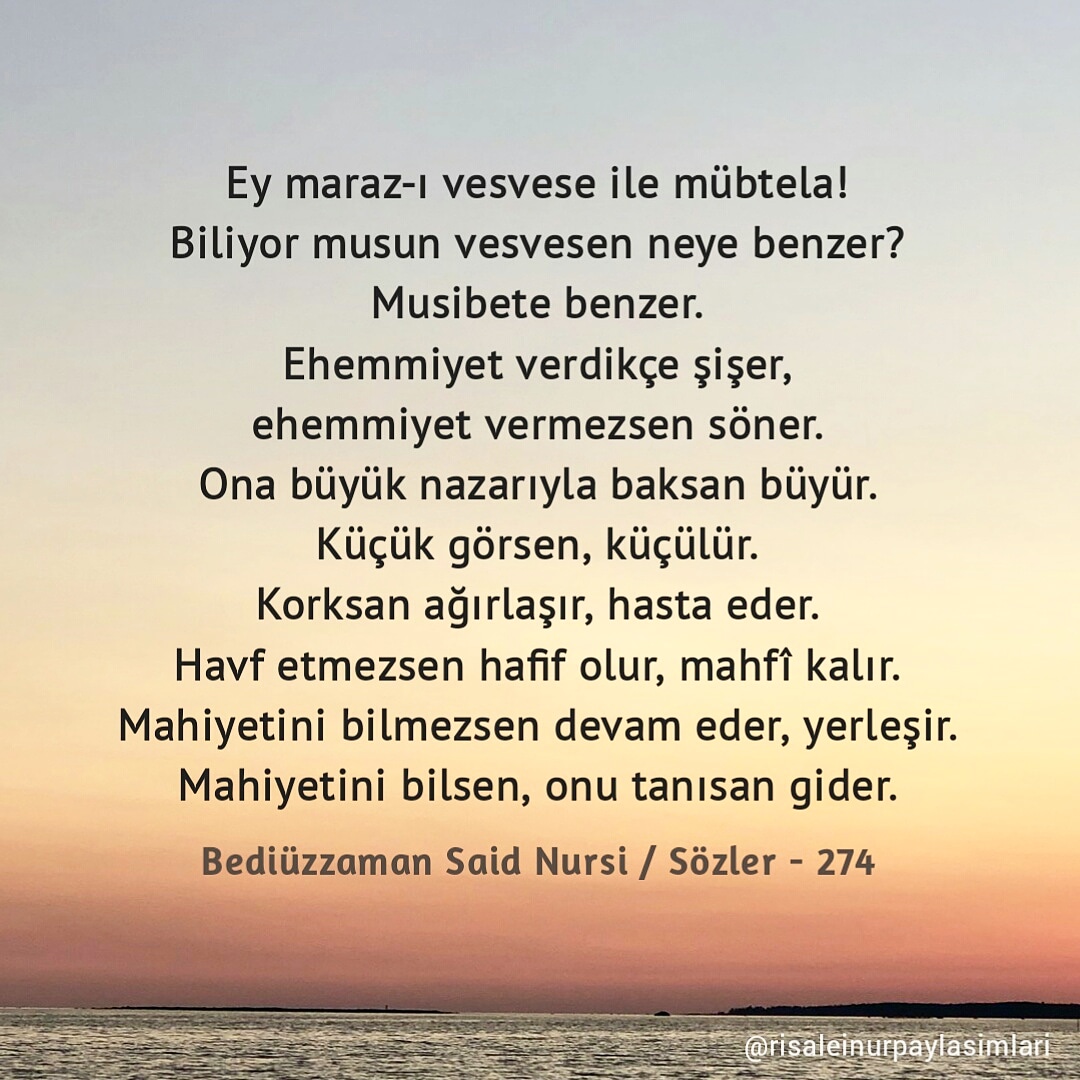 nurpaylasimlari's tweet photo. #maraz #vesvese #müptela #musibet #ehemmiyet #korkmak #hasta #havf #mahiyet #bediüzzaman #saidnursi #risaleinur #islam #kuran #tefsir #iman #inanç #kitap #müslüman #twitter #psikoloji https://t.co/FHmaVCRrcN