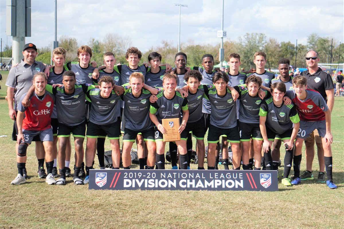 17U Red Division: <a href="/BaltCelticSC/">Baltimore Celtic Soccer Club</a> clinched the title with its win today in Tampa. 

That's two titles for the club this season, giving it seven all-time — the most of any boys club in league history. #EarnYourPlace