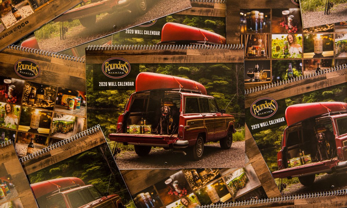 GIVEAWAY TIME! 

To enter: like, retweet and tag a friend in the comments who always forgets those important dates like, for example, your birthday and National IPA Day. Five random winners will be chosen on January 8 to receive the latest official Founders brewery calendar.