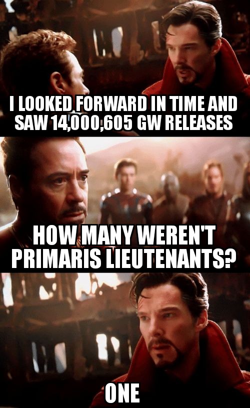 Little_Misters's tweet photo. @PrimarisLt 
I made a thing! I quite like the Primaris Lieutenant range but thought this was funny. Enjoy!

#warhammer #40k #gamesworkshop https://t.co/hD35FSr7r4