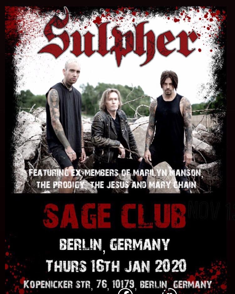 Happy holiday season to all, hope to see all our German friends early 2020 in BERLIN &amp; WULFENBÜTEL BERLIN JAN 16th 2020 @ Sage club Köpenicker Str .76 10179 Berlin Germany into sage-club.de +49 30 755 494071