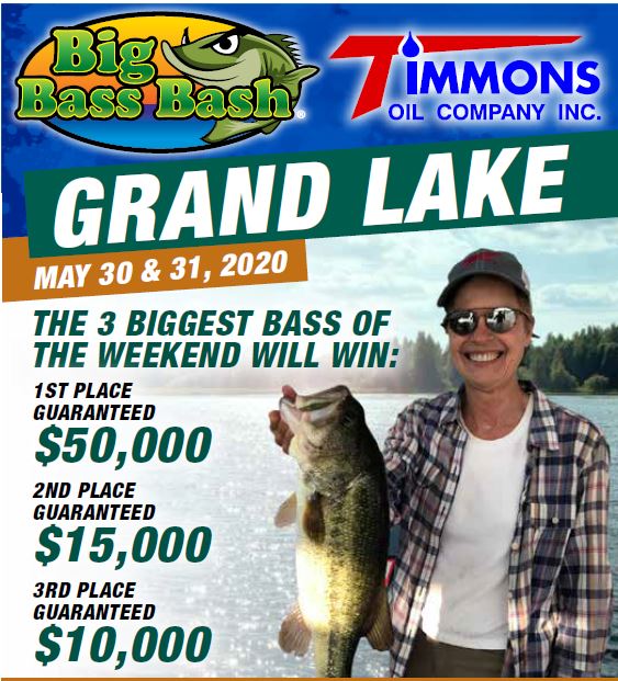 Big Bass Bash - Grand Lake, OK - May 30 & 31, 2020
BigBassBash.com #Oklahoma #Grandlake #Timmonsoil