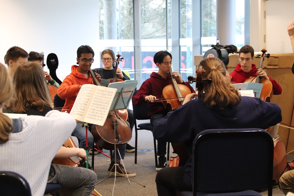 NYO_GB's tweet photo. This is how the NYO 2020 Cello section celebrates #InternationalCelloDay! Join us on tour in Coventry, London and Nottingham, 4-6 January: https://t.co/liA3JUhdnB

#NYORiseUp https://t.co/0um93iuFG7