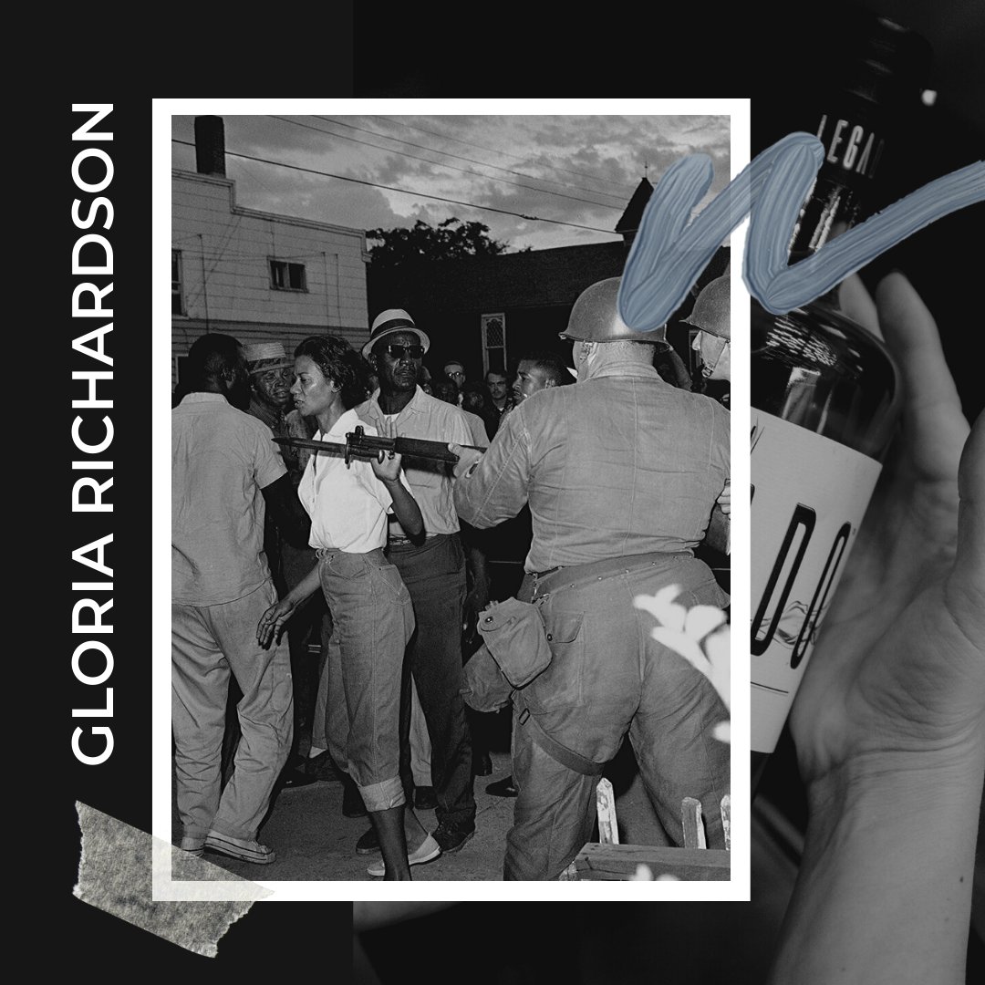 "One of the truly unsung heroines of the Civil Rights Movement was Gloria Richardson — absolutely fearless." - Professor Bankole-Medina

Richardson defied the ideas about African Americans + Black women at that time. Highly educated + fierce + courageous - here's to you, Gloria.