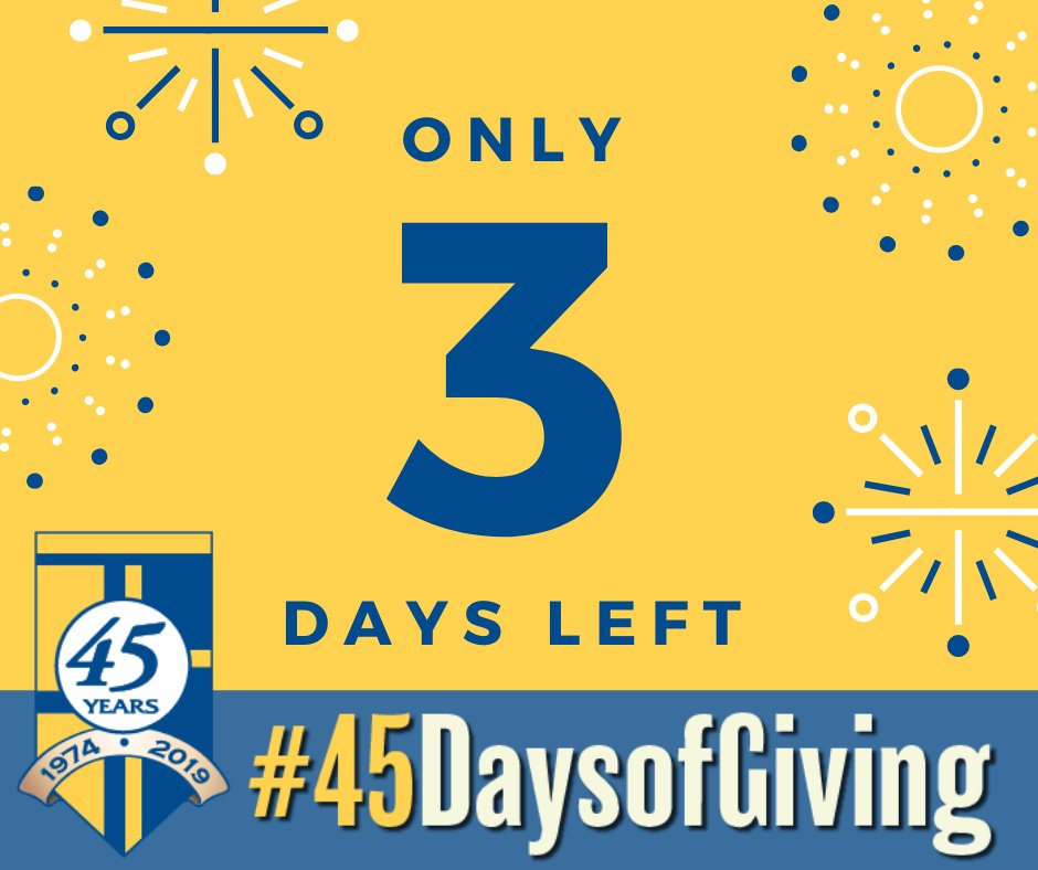 psccfoundation's tweet photo. Less than 3 days to go! Give now at https://t.co/4bgluXJyD7 and contribute to much-needed expansion and development of programs, equipment, and access for our students. #45DaysofGiving https://t.co/2yAB6Hm0Zi