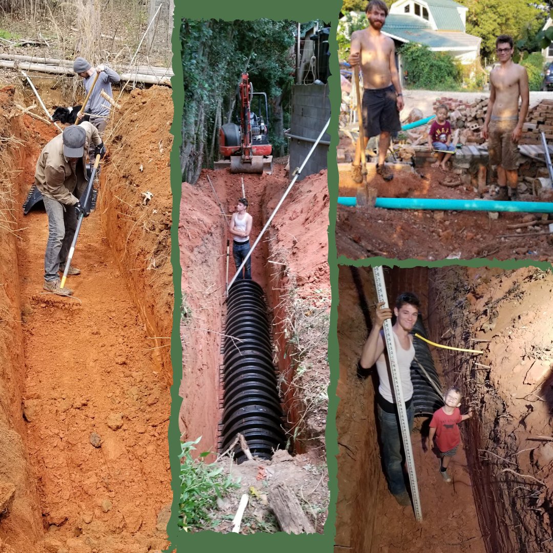 SenecaTreehouse's tweet photo. 2019 In Review ๐ We did A LOT of underground work including finishing all underground septic and greywater systems
#underground #construction #hardwork #septicinstallation #greywater #grewatersystems #nature #naturelovers #senecatreehouseproject #permaculture #treehouse https://t.co/ViluJVBBtw