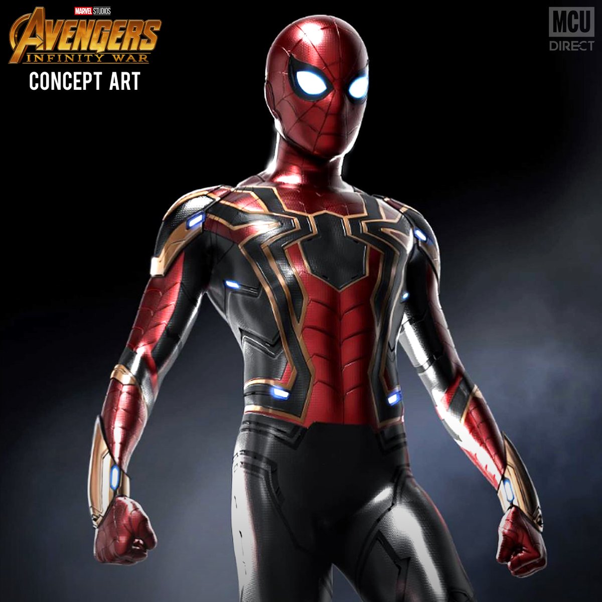 MCU_Direct's tweet photo. Official new AVENGERS: INFINITY WAR concept art pieces provide front, back, and close-up looks at the Iron Spider suit!

(via @MeinerdingArt) https://t.co/zTr8Bfw7xS