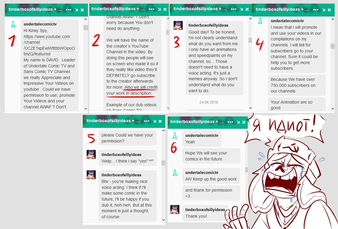 I just have to do that, because I don't want people get in the same situation.I will talk about you  @UndertaleCTV . No offence.