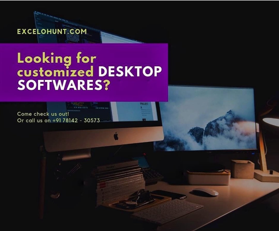 excelohunt's tweet image. We, at Excelohunt.com, offer platform-specific and cross-platform desktop software development services to help you turn a solid software idea into a market sensation.
#business #businessowner #services #money #successquotes   #digitalindia #digitalmarketing #solutions
