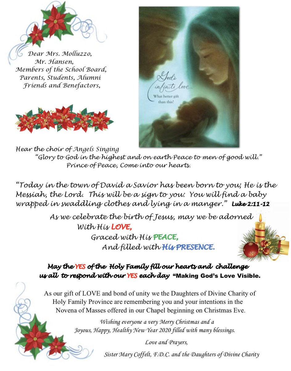 STJHILL's tweet photo. Sister Mary would like to wish teachers, staff, parents, students, and friends of Saint Joseph Hill Academy a Merry Christmas and a Happy New Year! https://t.co/jhMaRg2WiC