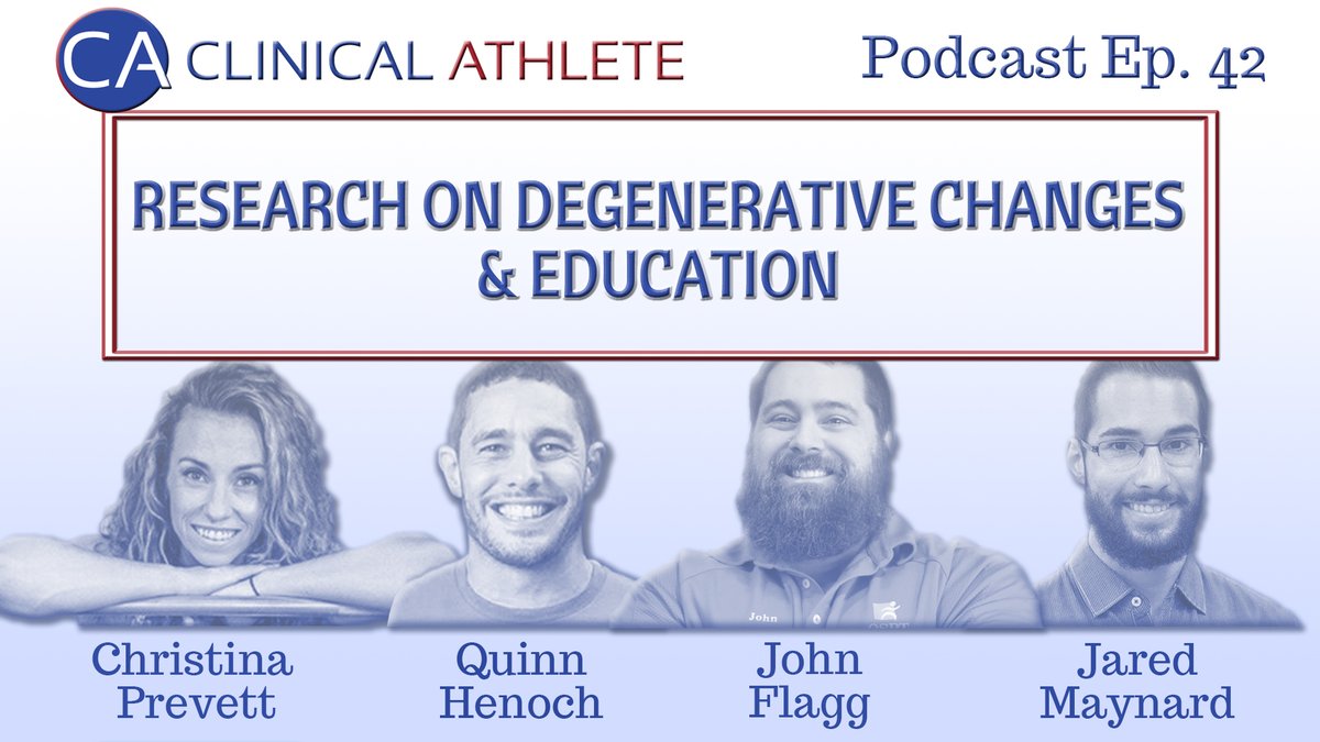 ClinicalAthlete's tweet photo. Watch @christina_prevett talk with us about degenerative changes, educating older clients, & much more on #ClinicalAthletePodcast episode 42 here:
https://t.co/iM87FN8tqZ
#fbf
#podcast #ClinicalAthlete #mastersathletes #staveoff #trainingconcerns #degenerativechanges #education https://t.co/2uVpMlAYub