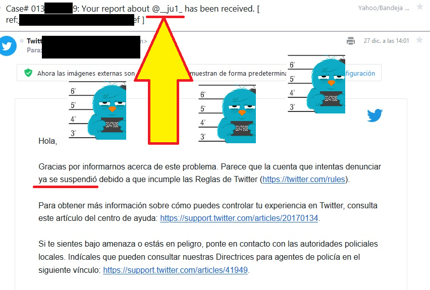 LaReportadora's tweet photo. _ju1_ , hoy BerdaderaH o su cuenta terciaria __ju1_ FULMINADO por incumplir las normas de Twitter.
HAsta la vista antifascista!!
RE-PASAREMOS
#LaReportadora #TodosSomosProfeRojo https://t.co/0YWAQzMXiu