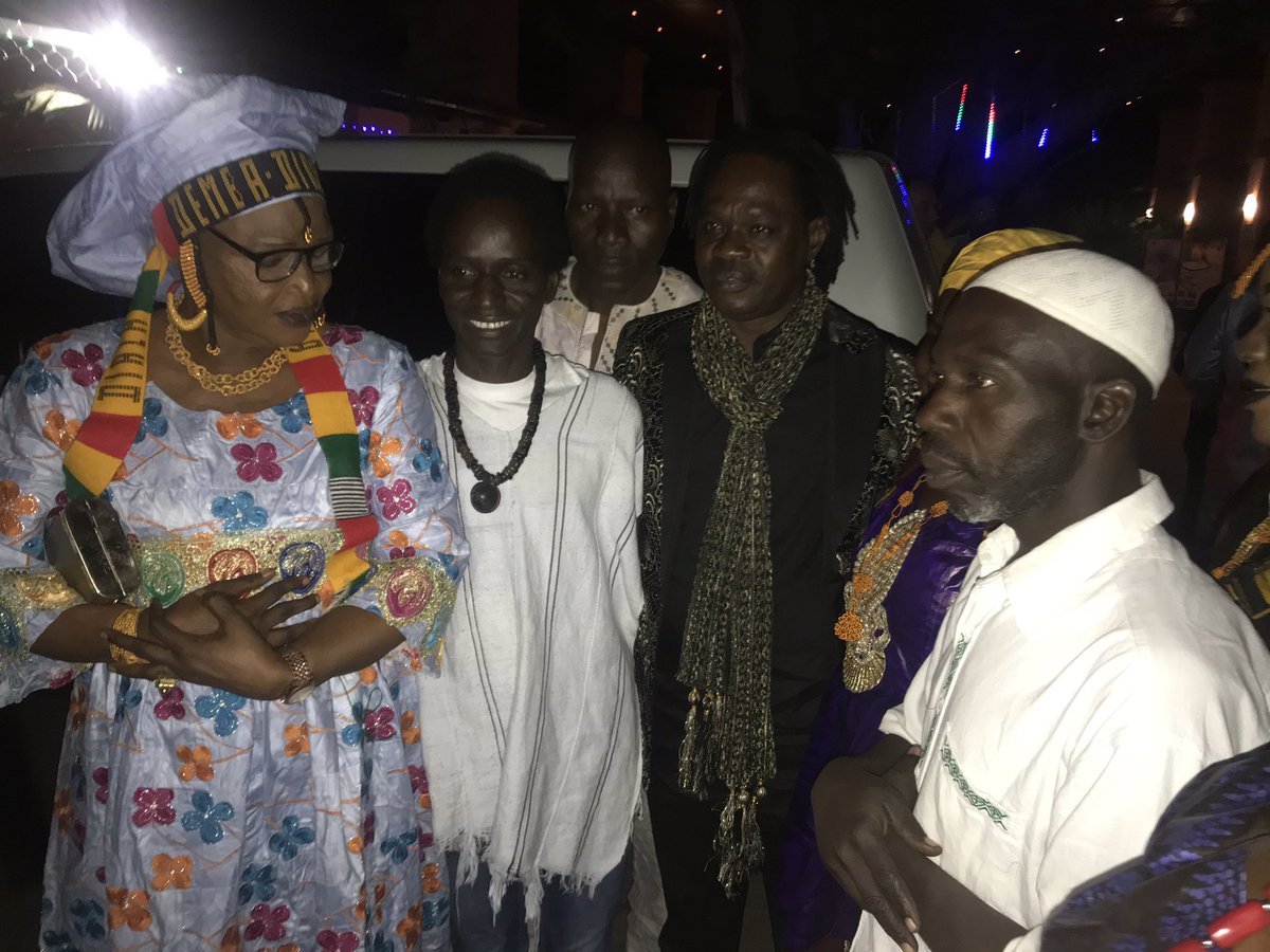 AfriCourage's tweet photo. 🚨 Baaba Maal’s arrival at #Banjul International Airport🛬. He received a warm welcome from the Fula cummunity in #TheGambia 🤗 #AfricourageIsHere #OpenMicFest #PowerOfTraditions #TheBigEvent https://t.co/QBexFgWnL6