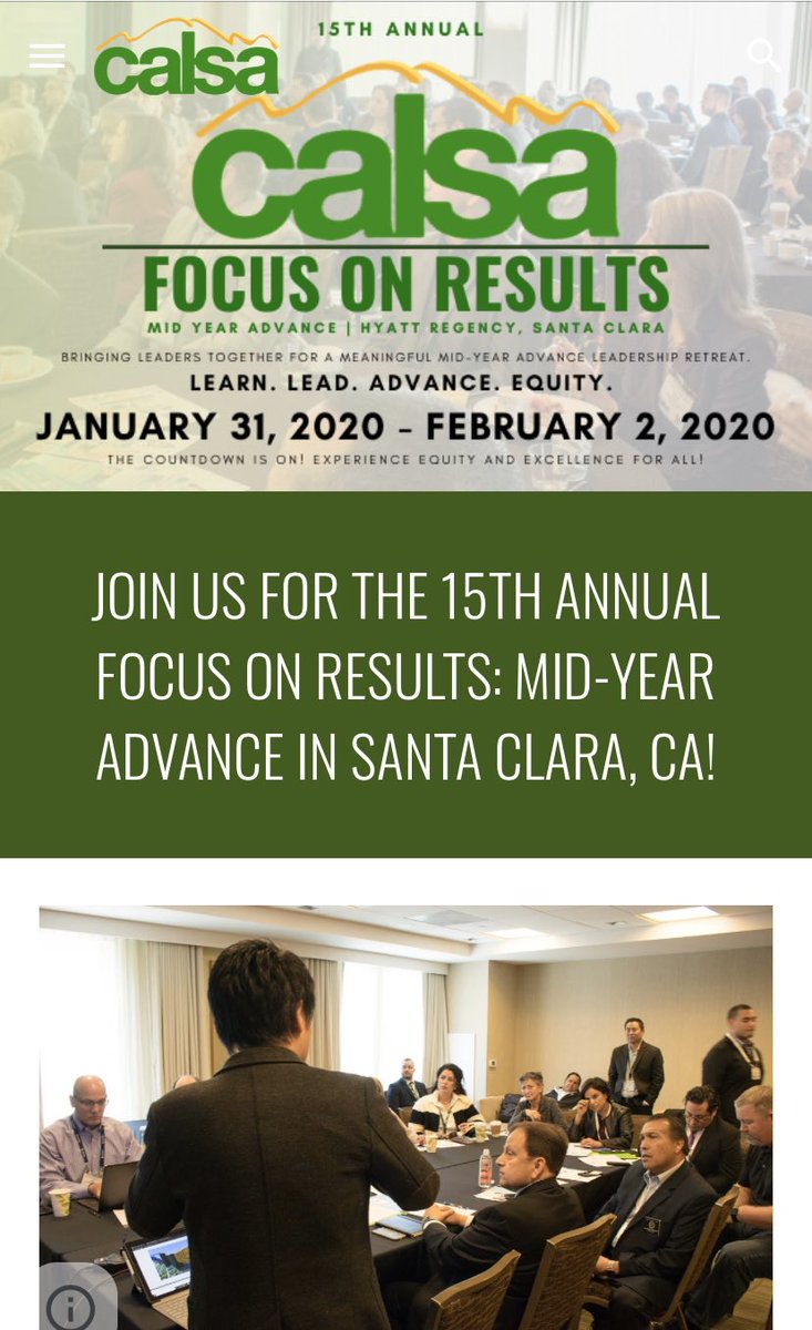 CALSAfamilia's tweet photo. THERE IS STILL time to register! Administrators &amp; Business Partners with CALSA Focus on Results! 15th Annual #CalsaFOR Please visit our Official website for all info. here https://t.co/eEJrgYvdTv https://t.co/Liux9ocf7O