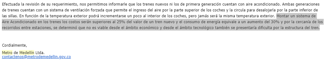 ENCHUSPADO's tweet photo. @metrodemedellin cuando veo el #ChuloAzulPalMetro me hace pensar en el símbolo del Aire Acondicionado, el cual no existe en ninguno de sus vagones. Lastima que el ahorro de costos suprimió la principal razón del Metro que es la "Calidad de Vida" que todos merecemos en cada viaje. https://t.co/67CMpHZbnM