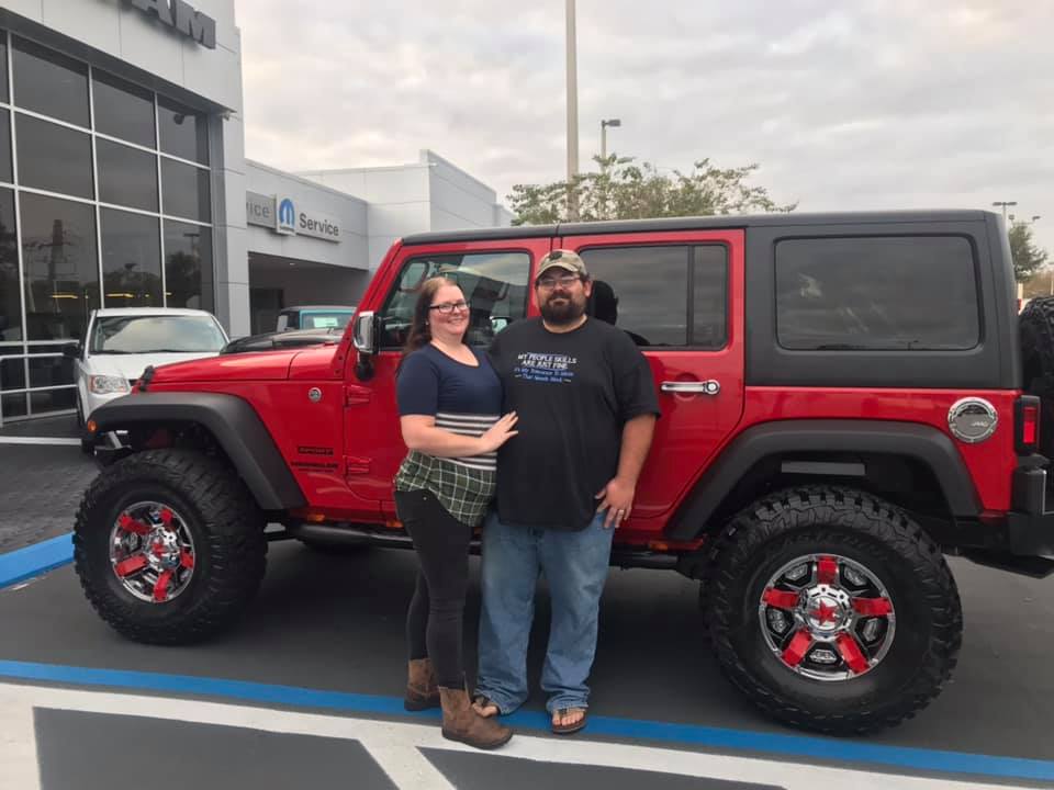 PhillipsCJDR's tweet photo. Phillips is Ocala's Jeep Headquarters! Everyone's getting the best deals right now, like the Youngs! Congrats! 😍 #jeep #wrangler #ocala #dreamcar https://t.co/zl3Cr2aLoD