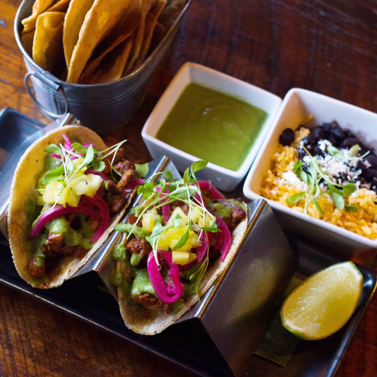 AnejoNYC's tweet photo. Come try our express lunch menu! Enjoy a lunch entree with a soft drink, chips, salsa, rice &amp; beans for just $14! https://t.co/yhOn0DbsOj
