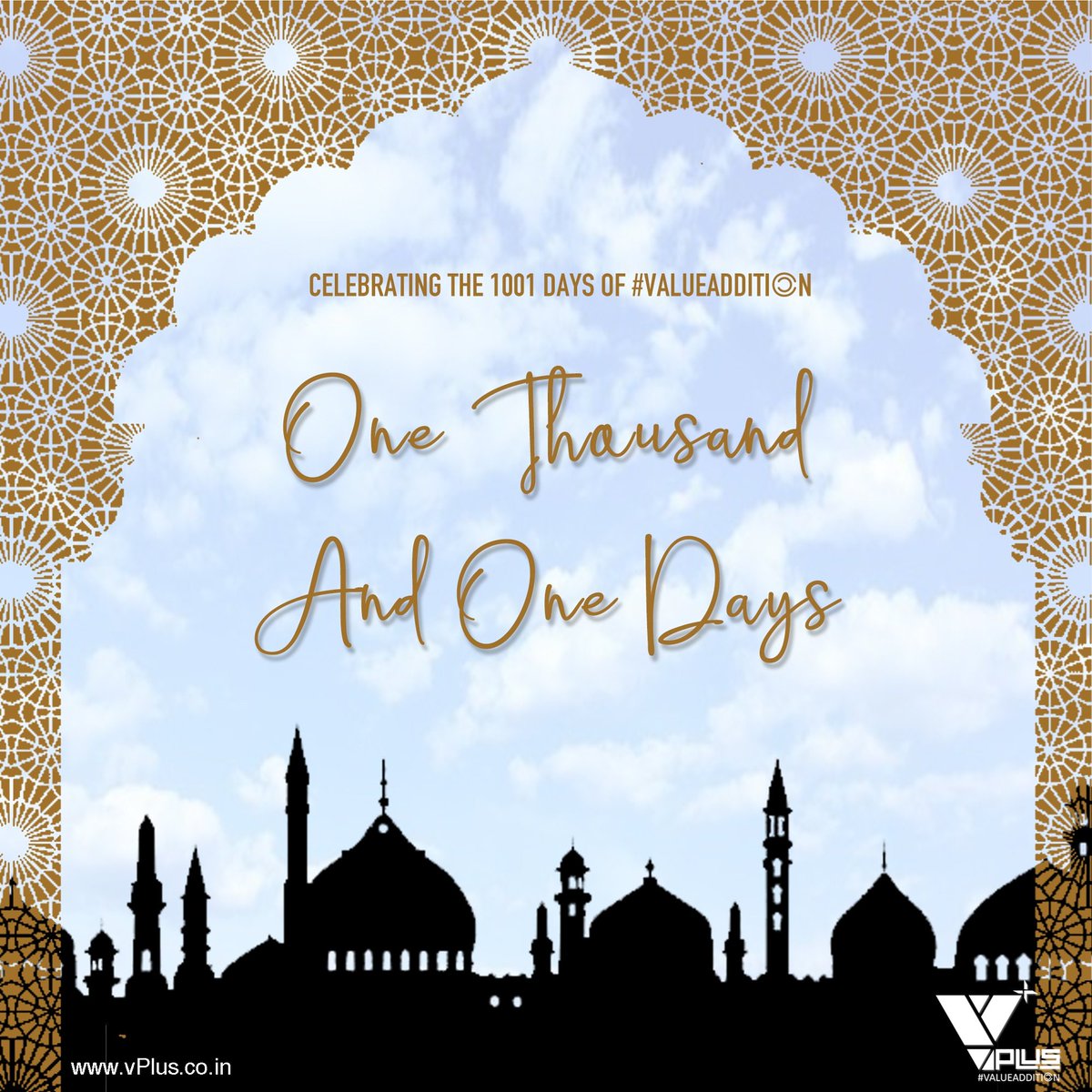 vPlusIndia's tweet image. Its not just about the destination where we wants to reach.... there are several small milestones which is equally important.. Today we completed 1001 days of #VALUEADDITION

This was impossible to achive without the trust of our esteemed clients and efforts of Team #vPlus.