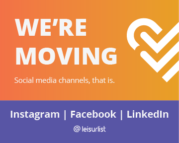 Starting January 1, we will be shifting our focus onto other social media platforms. For the most up-to-date news and happenings from leisurlist, follow us on Instagram, Facebook, and LinkedIn. Different channel, same handle <a href="/leisurlist/">leisurlist</a> 🧡