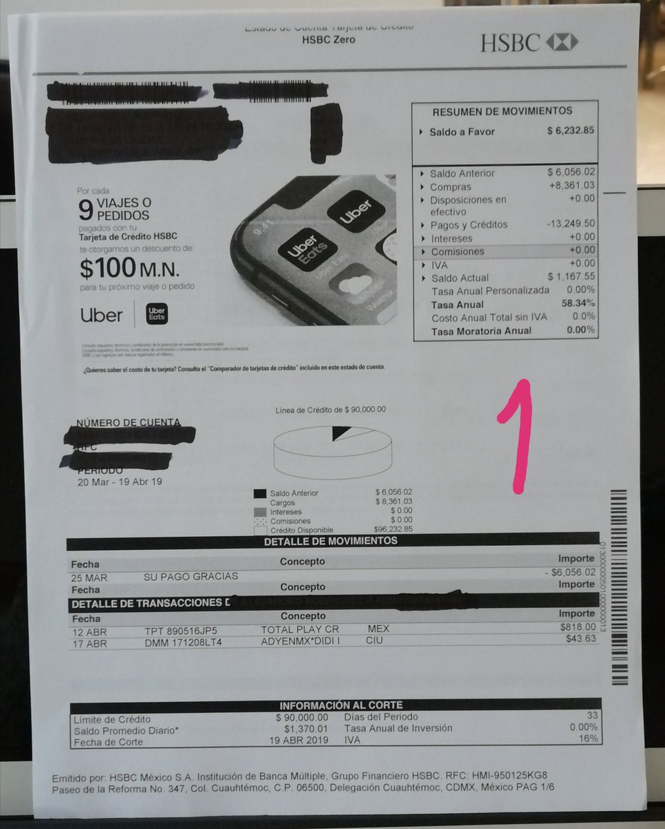 alexpalo's tweet photo. Nunca me ha asaltado otro ciudadano. Quien me asaltó fué @HSBC_MX en contra de toda matemática me dicen: Te jodes y me paso por los #&amp;+@$ a conducef.  Y mi saldo a favor de Uber? Q alguien me explique. Se cobran $7193 de reembolso de Uber y requieren otros $7400 ? Que les pasa? https://t.co/5Rwk0sbFW5