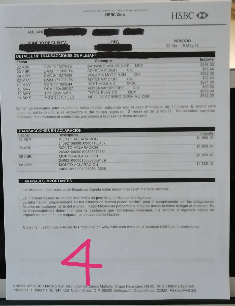 alexpalo's tweet photo. Nunca me ha asaltado otro ciudadano. Quien me asaltó fué @HSBC_MX en contra de toda matemática me dicen: Te jodes y me paso por los #&amp;+@$ a conducef.  Y mi saldo a favor de Uber? Q alguien me explique. Se cobran $7193 de reembolso de Uber y requieren otros $7400 ? Que les pasa? https://t.co/5Rwk0sbFW5