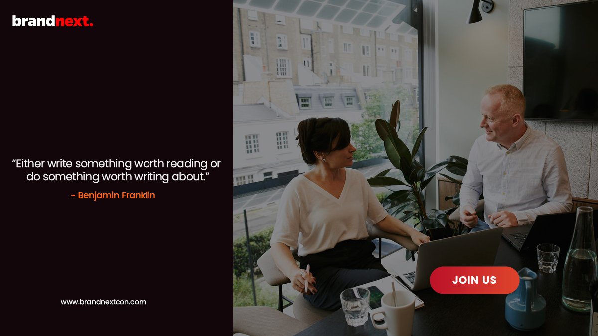 BrandnextC's tweet photo. Do something worth writing about!
#brandnextcon
#marketing
#marketingquotes
#brandnextcon2020 https://t.co/tNOSkoveH3