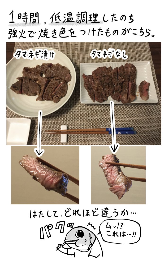 味と匂いはかなり違い、タマネギの風味が強かったです。
後で知ったところ、タマネギの量が多すぎた模様。
固さに違いがなかったのは謎。 