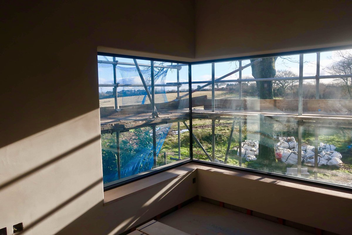 UKClayworks's tweet image. #retrofitfirst historic farmhouse conversion in Cornwall. Owners demanded a sustainable, healthy home with maximum use - and re-use - of natural materials and natural light. #breathable #clayplaster #healthy