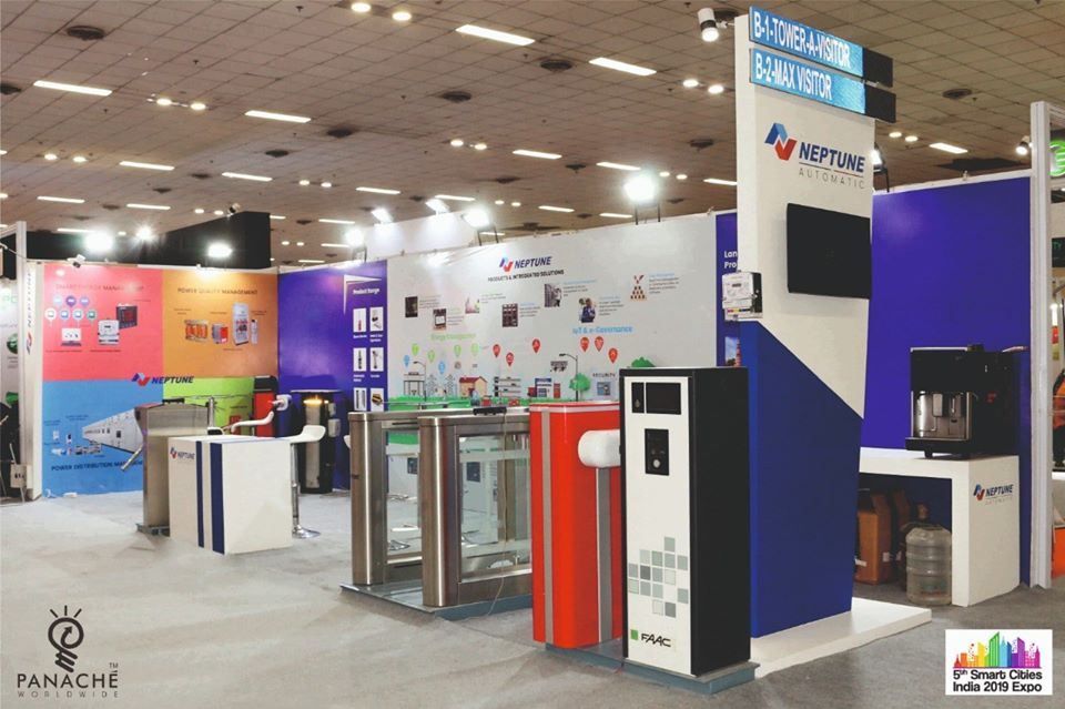 Panache_india's tweet photo. Absolute color tonality and structure used by Panaché for Neptune Automatic looked brilliant at the 5th Smart cities 2019 Expo

#smartcitiesexpo #expoindia2019 #pragatimaidan
#expo2019 #expoindia #neptuneautomatic #newdelhi #exhibitionstall #newdelhiindia #exhibitiondesign https://t.co/AwL4yZo5TN
