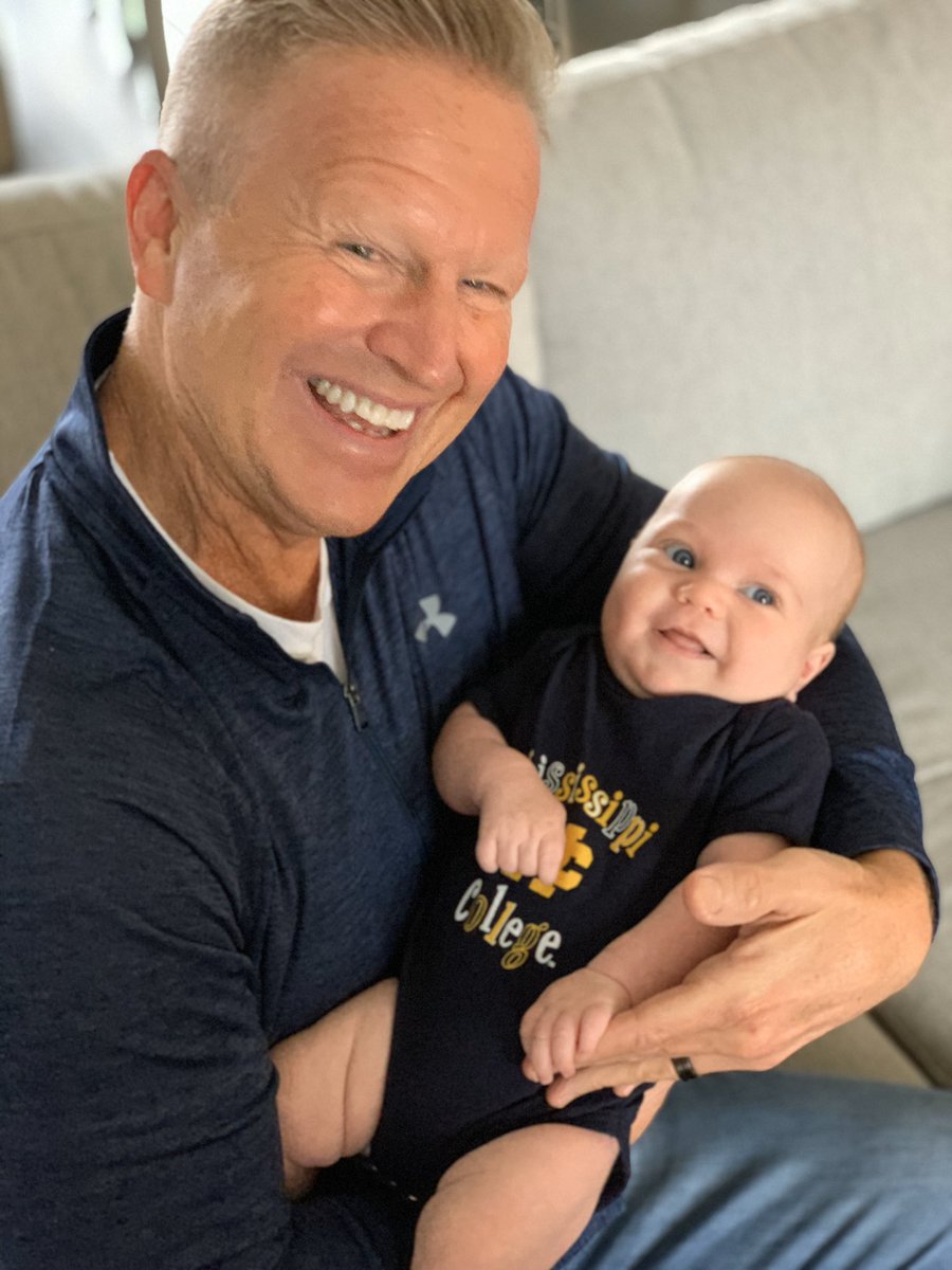 halkitchings's tweet photo. My dad taught me to love and support @MissCollege as much as possible. I’m hopeful his great-grandson, Braven, might be a Choctaw one day!😀His name certainly fits! 😛 #GoChocs https://t.co/X2zx7ilYNn