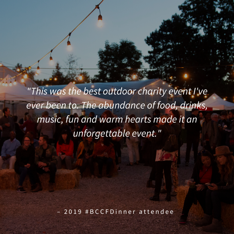 BCCFarm's tweet photo. Buy a ticket to our 4th annual #BCCFDinner on September 17th before early bird tickets sell out! Your ticket purchase let's you eat, drink and dance to your heart's content, and helps us nourish our community. https://t.co/Ov2QF8M1ay https://t.co/UFWI47BjST