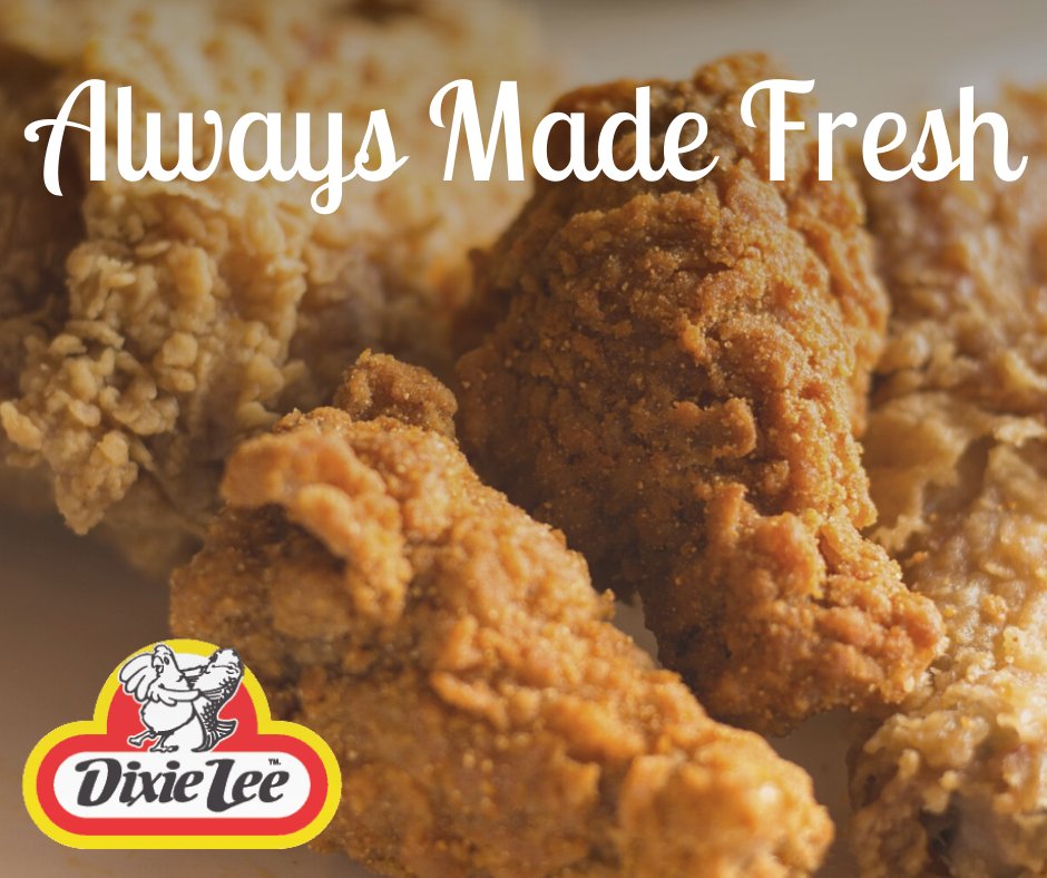 DixieLeeFriedC1's tweet photo. Dixie Lee Chicken is always made fresh with simple, wholesome ingredients. #DixieLeeFriedChicken #FriedChicken 
https://t.co/8XtWYeO8Qz https://t.co/zpXyapK83h