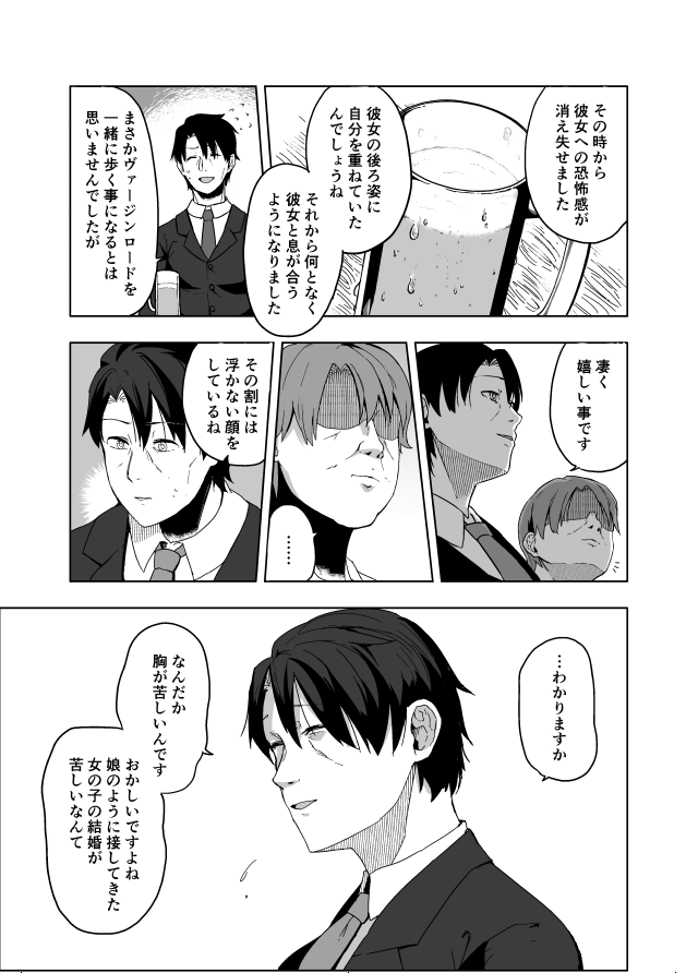 [C97新刊先行全文公開]
北沢志保結婚前夜、彼女を娘のように可愛がっていたプロデューサーは何とも言えない気持ちでいた。しかしそんな彼はひょんな事から志保から告白された過去の日にタイムスリップして……。 2/8 