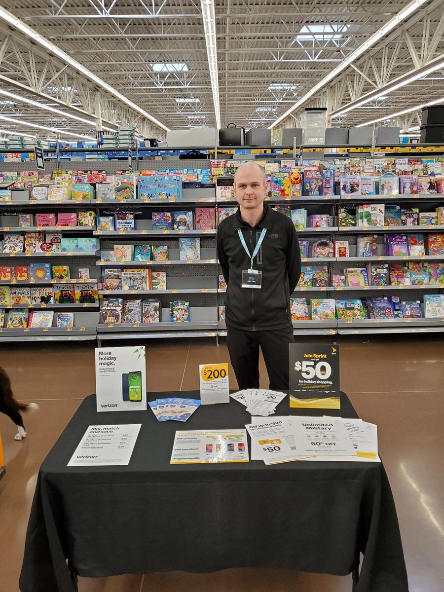 Orion is ready to sell out today! <a href="/OSLWireless/">Walmart Wireless</a> table day! Switch your number to @sprint with the <a href="/SamsungMobileUS/">Samsung Mobile US</a> #galaxyA10e for just $1/month and also get a $50 credit on your bill! <a href="/PrezKLRB/">Tony Bauer</a> <a href="/kimwhite4/">kim white</a> <a href="/OSLRetail/">OSL</a> <a href="/Walmart/">Walmart</a>