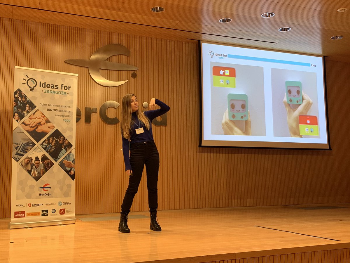 Nuestra última ponente <a href="/EstherBorao/">Esther Borao</a> nos presenta <a href="/playtheifs/">The Ifs</a> una familia de robots que enseña a programar a niñas y niños a partir de los 3 años🤖puedes patrocinar este proyecto aquí 👉kickstarter.com/projects/theif… #ideasfor #Zaragoza