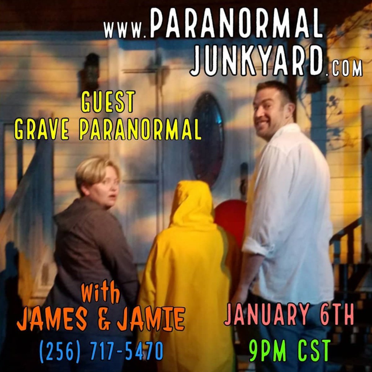GraveParanormal's tweet photo. On Jan 6th we'll be on Paranormal Junkyard Radio talking about our experiences. Listen live at https://t.co/JZJ9cZIFMy Jan 6 at 9 CST / 10pm EST @parajunkyard #ghostinvestigation #ghost #paranormal https://t.co/c9Qnt94v5Y