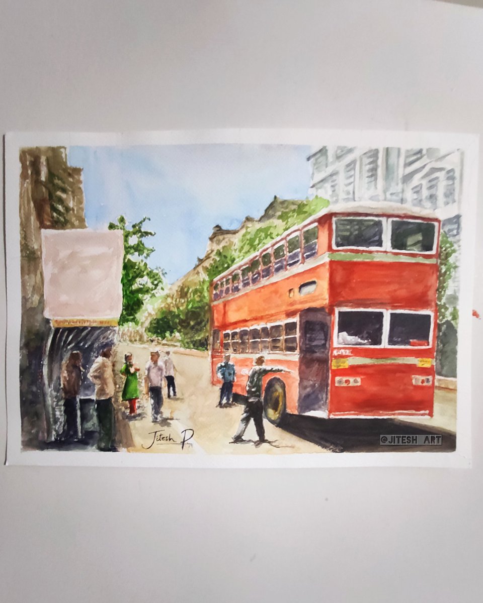 Tried watercolor for the first time after a long time. #watercolorpainting #artistsontwitter #painting #watercolour #artwork2019 #jitesh_art