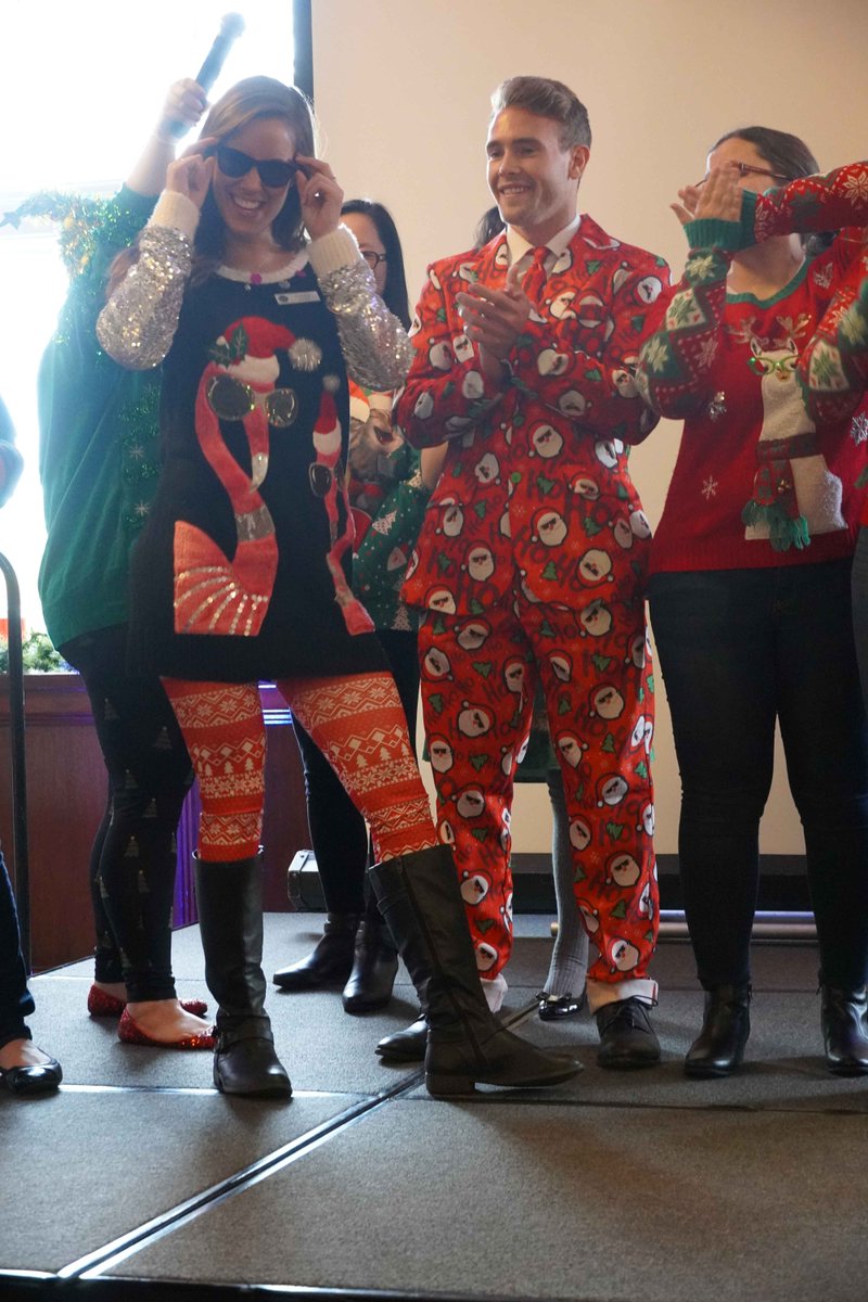sensiba's tweet photo. We told you we are fun accountants! The SSF team showed up to our annual Holiday Luncheon ready to 'sleigh all day' in their holiday attire! 😎 
#tistheseason #ssfllp #accountantsarefun #holidayattire #sweaterweather #proudtobessf https://t.co/omzSrUnCDS