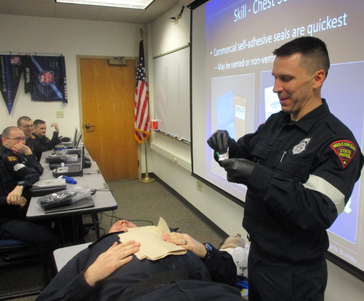 wistatepatrol's tweet photo. 45 WSP cadets completed Week 14 of training which included Tactical Emergency Critical Care for Law Enforcement Officers, Report Writing, and Integration Exercises. Each cadet passed the WSPA Phase II Exam. #wistatepatrol #trooper #statetrooper #65thRecruitClass #wsp.wi.gov https://t.co/67musOme3K