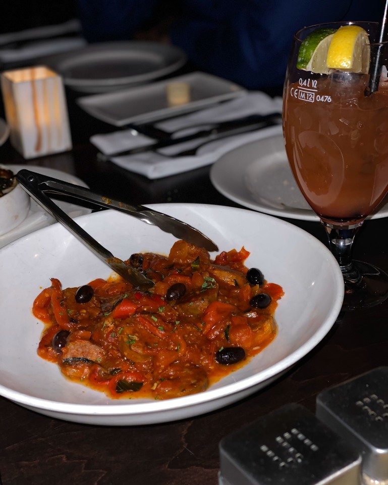 Have you tried our #Tosca Sausage? #Italian sausage with roasted peppers, onions, olives in a spicy tomato sauce. It packs a fiery punch!