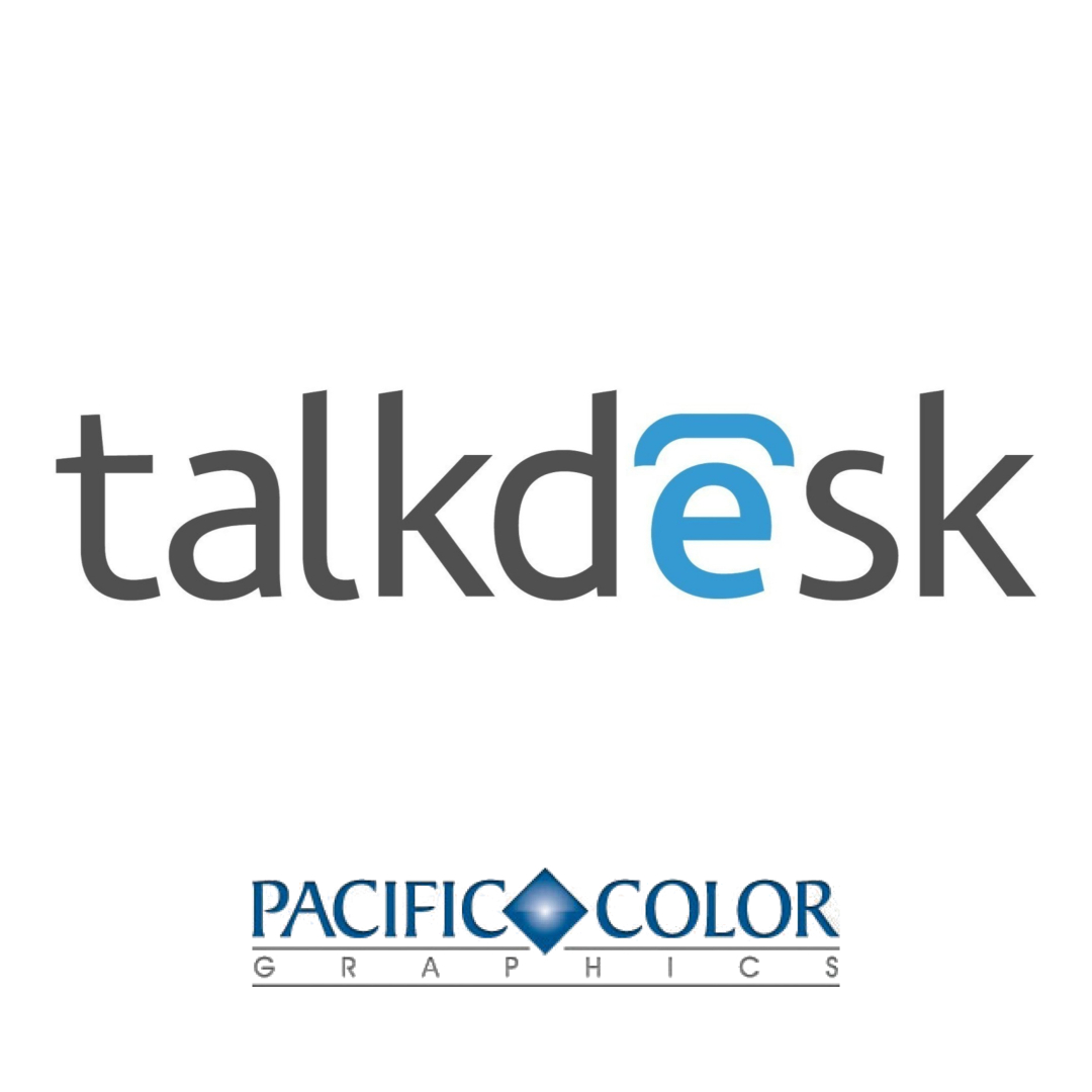 PacColorGraphic's tweet photo. We are proud of the work that we have done with Talkdesk, the cloud-based contact center and artificial intelligence software provider.
They continue to move the bar for businesses!
#PacificColorGraphics #PCGBayArea #CustomGraphics #BrandAdvertising #PrintMarketing https://t.co/6lz9GwR1cJ